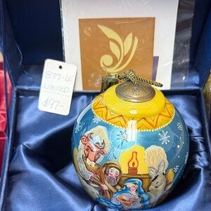 Neqwa G. Debrehkt Hand-Painted Holiday Ornament - Nativity 531/1500